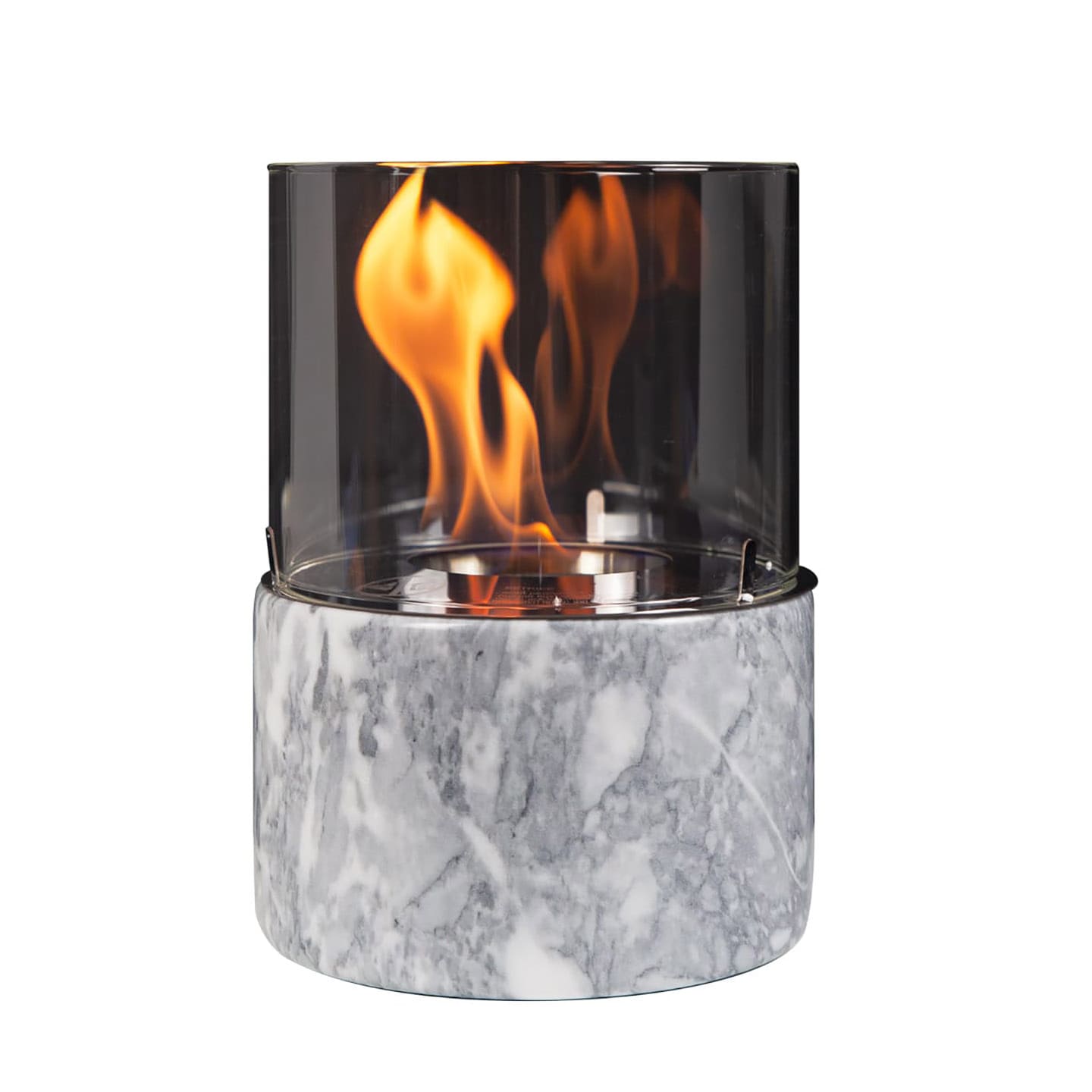 CLIMAQUA Decorative Fire Tabletop PINO M Marble White