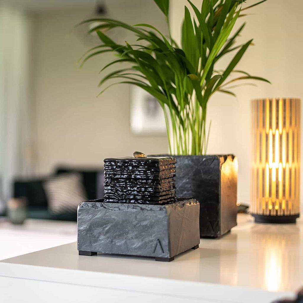 CLIMAQUA® slate fountain small SHANTI USB