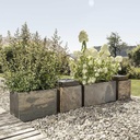 CLIMAQUA Planter Outdoor RECTO 80 Rusty