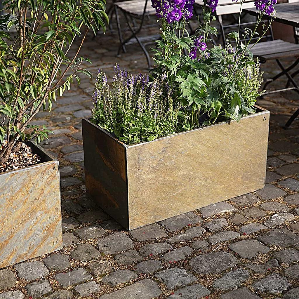 CLIMAQUA Planter Outdoor RECTO 80 Rusty