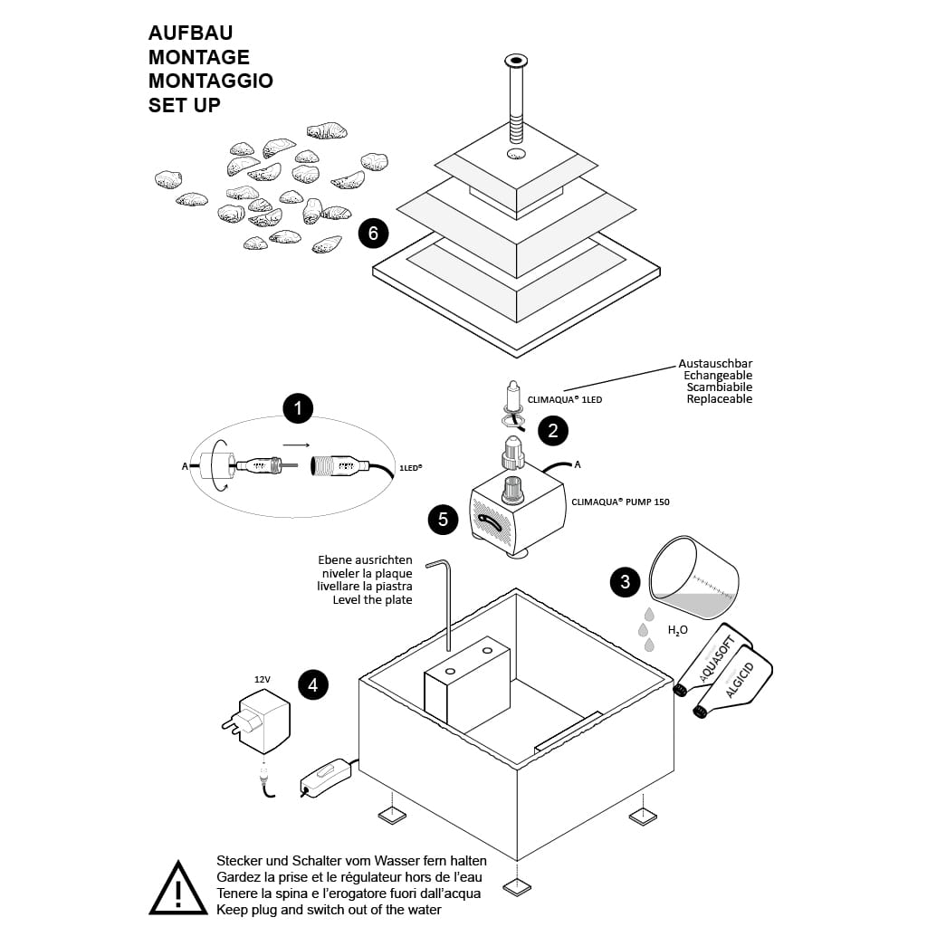 CLIMAQUA indoor fountain structure SIERRA