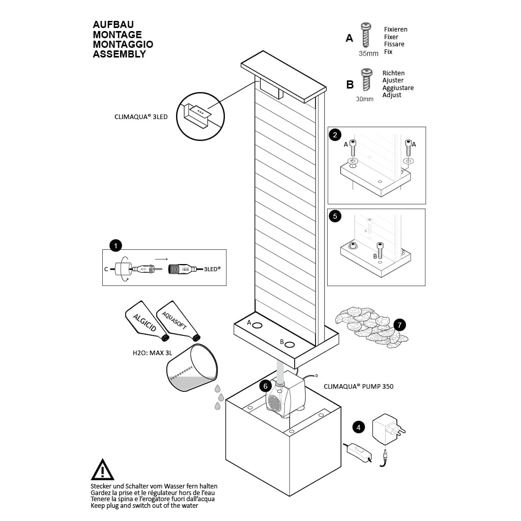 CLIMAQUA Fountains Waterwall DUBAI S