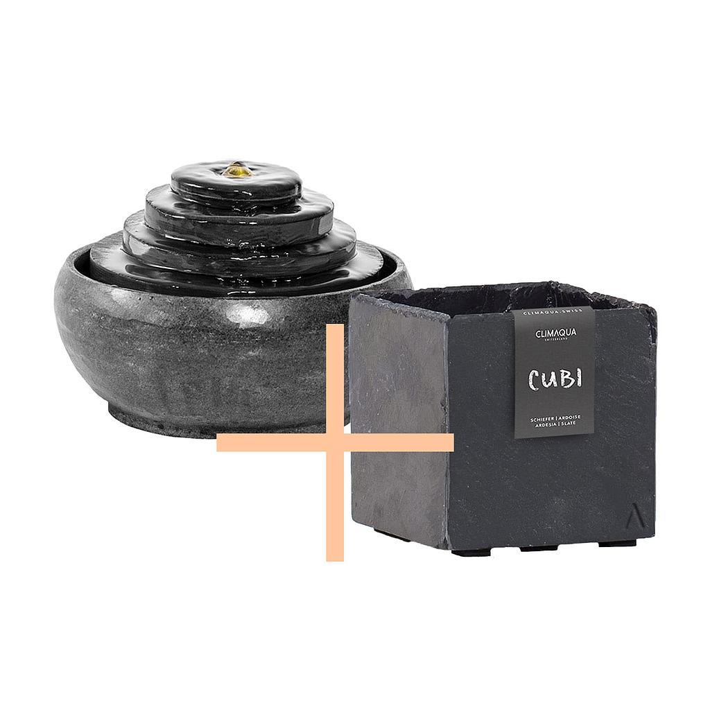 Combi CLIMAQUA Fountains MODO + CUBI 17 anthracite