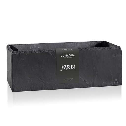 Flower box in slate JARDI 50 Anthracite from CLIMAQUA