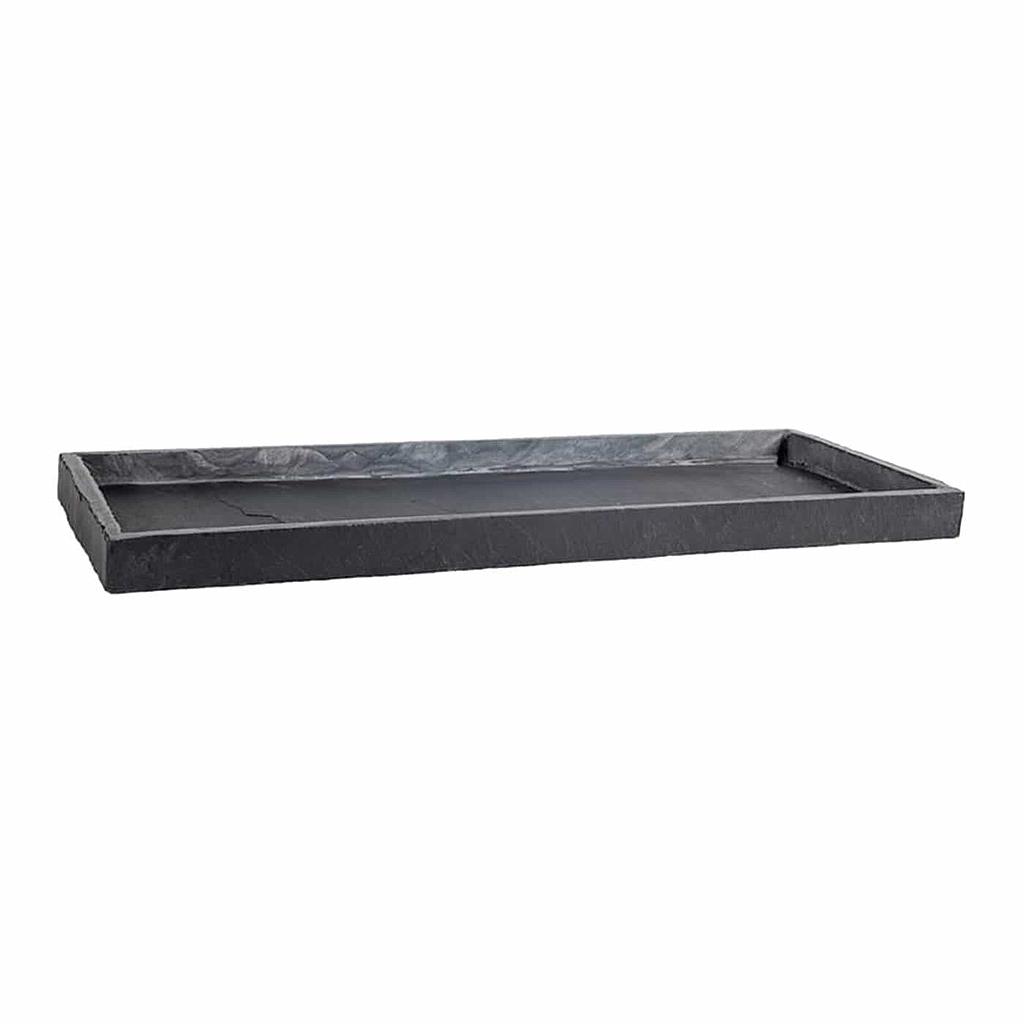 Flower box coaster 50 cm anthracite TRAY 50 from CLIMAQUA