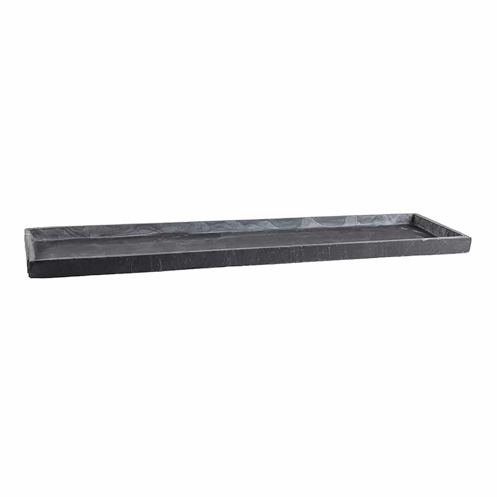 Flower box coaster anthracite TRAY 80 from CLIMAQUA