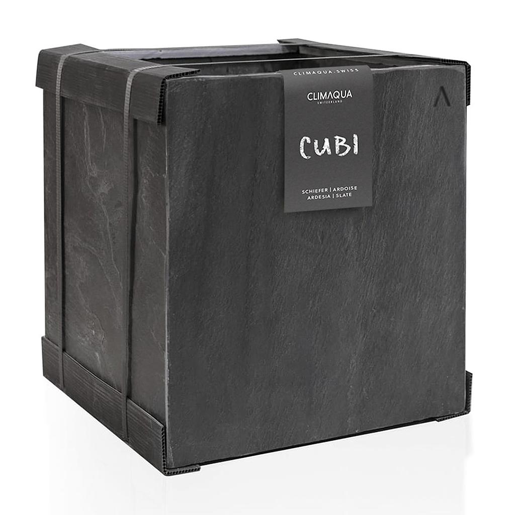 Planter Outdoor CUBI 40 Anthracite from CLIMAQUA