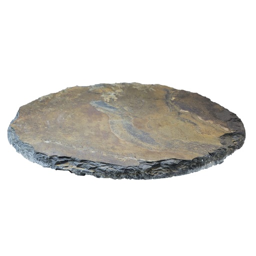 Decorative slate plate round RONDEL Rusty CLIMAQUA
