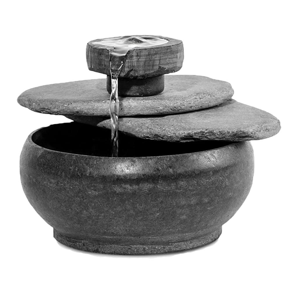 Natural stone indoor fountain CHI USB from CLIMAQUA